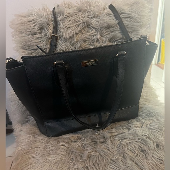 Kate Spade New York Laurel Way Hadlee Black Saffiano Leather Tote/Crossbody - Picture 4 of 4